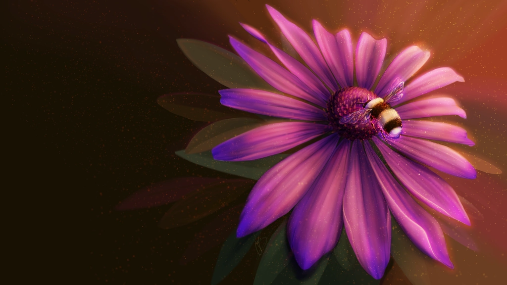 Electric ecological interaction between bees and flowers